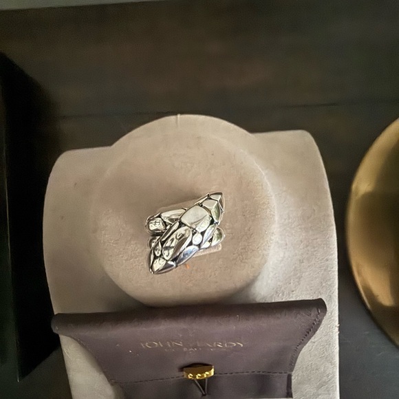 John Hardy sterling silver Kali Pebble crossover ring - Picture 2 of 3